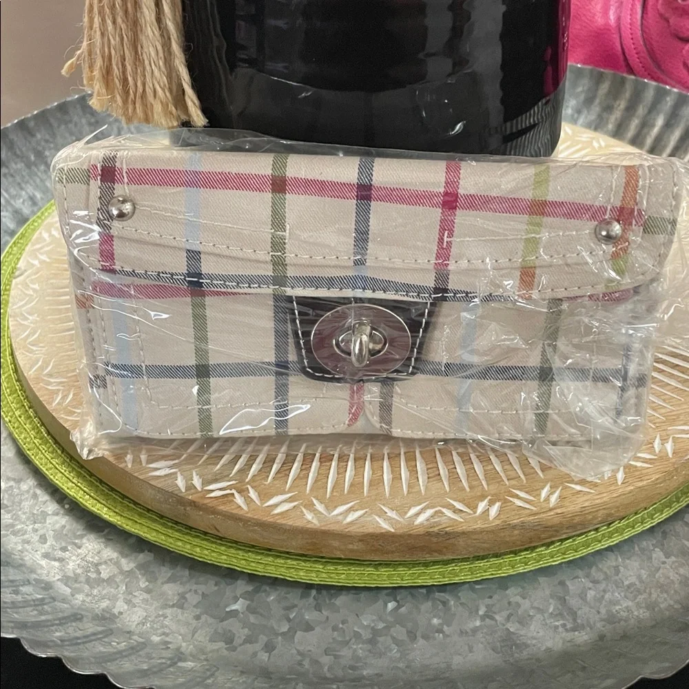 Plaid Denim Women's  Wristlet Wallet - Picture 7 of 7